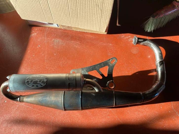 Leo vince TT handmade mbk booster, Fietsen en Brommers, Brommeronderdelen | Algemeen, Gebruikt, Uitlaat, Ophalen