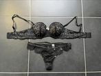 Setje 75B & string S, Kleding | Dames, Ondergoed en Lingerie, Ophalen of Verzenden, Zwart, Setje