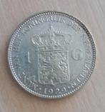 Nederland 1 gulden 1929, Postzegels en Munten, Munten | Nederland, 1 gulden, Zilver, Ophalen of Verzenden, Koningin Wilhelmina