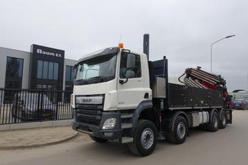 DAF CF 8X4 EURO 6 + FASSI 82 TM KRAAN + FLY JIB PERFECT !!, Achat, Euro 6, Noir, Diesel