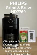 Philips Grind & Brew-koffiemachine met ingebouwde molen, Elektronische apparatuur, Ophalen, Koffiebonen, Zo goed als nieuw, Combi