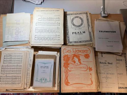 Groot lot antieke partituren: Benoit, Blockx, Gilson,…, Antiek en Kunst, Antiek | Boeken en Manuscripten, Ophalen