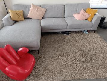 Hoogpolig tapijt 215x290, 200 cm ou plus, 200 cm ou plus, Beige, Comme neuf