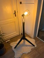 Staande lamp zwart, Huis en Inrichting, Lampen | Vloerlampen, Ophalen, Zo goed als nieuw