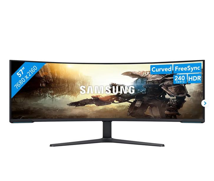 Samsung Odyssey Neo G9 57-inch gamingmonitor (G95NC), Computers en Software, Monitoren, Zo goed als nieuw, 201 Hz of meer, DisplayPort