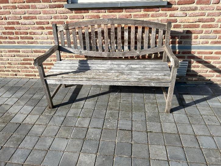 Bank Teak, Tuin en Terras, Tuinbanken, Gebruikt, Teakhout, Ophalen