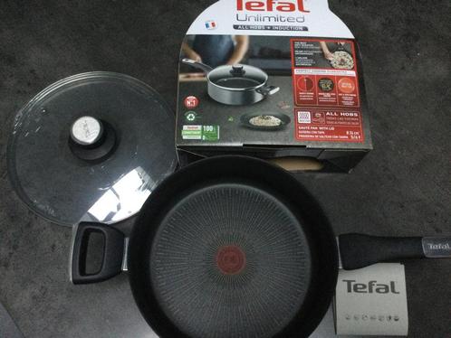 Sauteerpan met deksel, 26 cm, Tefal Unlimited, Maison & Meubles, Cuisine | Casseroles & Poêles, Neuf, Poêle à frire ou Sauteuse