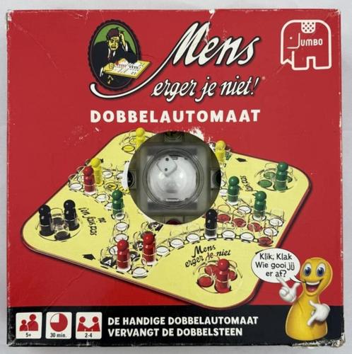 Mens erger je niet Pop-O-Matic dobbelautomaat bordspel spel, Hobby en Vrije tijd, Gezelschapsspellen | Bordspellen, Zo goed als nieuw