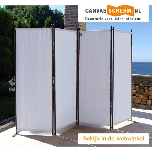 Tuinscherm Paravent Kamerscherm Wit, Huis en Inrichting, Woonaccessoires | Kamerschermen, Nieuw, Verzenden