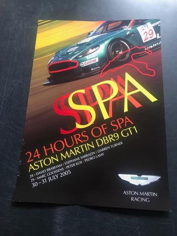 poster Aston Martin 2005 24 hours Spa Francorchamps  beschikbaar voor biedingen