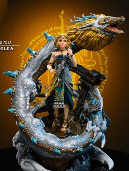 Zelda & Dragon statue Tears of the Kingdom - PRE-ORDER, Collections, Statues & Figurines, Neuf, Fantasy, Enlèvement ou Envoi