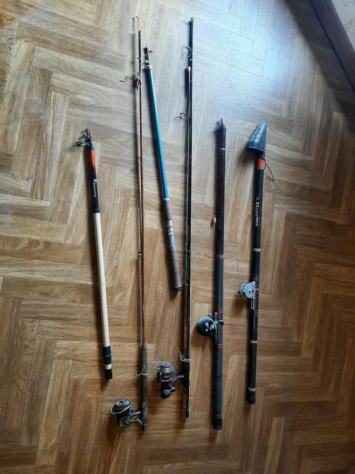 Grand lot de martériel de pêche, Watersport en Boten, Hengelsport | Algemeen, Gebruikt, Complete hengel, Ophalen