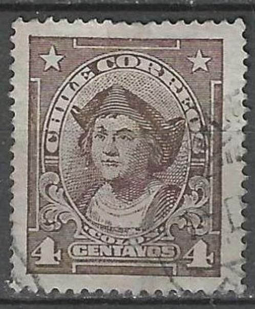Chili 1915/1927 - Yvert 111 - Christoffel Columbus (ST), Postzegels en Munten, Postzegels | Amerika, Gestempeld, Verzenden