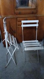 2 gebruikte terrasstoelen, Tuin en Terras, Ophalen