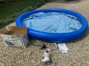 rond, opblaasbaar zwembad met pomp, Tuin en Terras, Zwembaden, Ophalen, Opblaaszwembad, Rond, 200 tot 400 cm