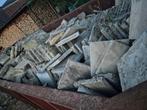 Oude zwarte tegels met container, Ophalen of Verzenden, Gebruikt