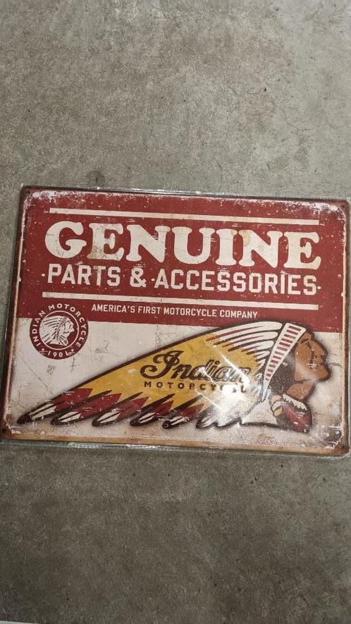 indian motorcycle reclame bord, Motoren, Accessoires | Overige, Nieuw, Ophalen of Verzenden