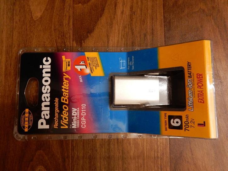jw0649: Panasonic lithium  Li-ion batterij CGP-D110, Audio, Tv en Foto, Accu's en Batterijen, Nieuw, Ophalen of Verzenden