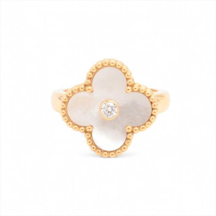 Bague Van Cleef & Arpels Alhambra Vintage 47, Bijoux, Sacs & Beauté, Bagues, Jaune, Or, Envoi