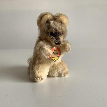 Vintage klein Steiff wasbeertje “Raccy” beschikbaar voor biedingen