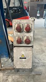 2 bouwstroomkasten 63A naar 3x16A, 1x32A, Doe-het-zelf en Bouw, Elektriciteit en Kabels, Ophalen