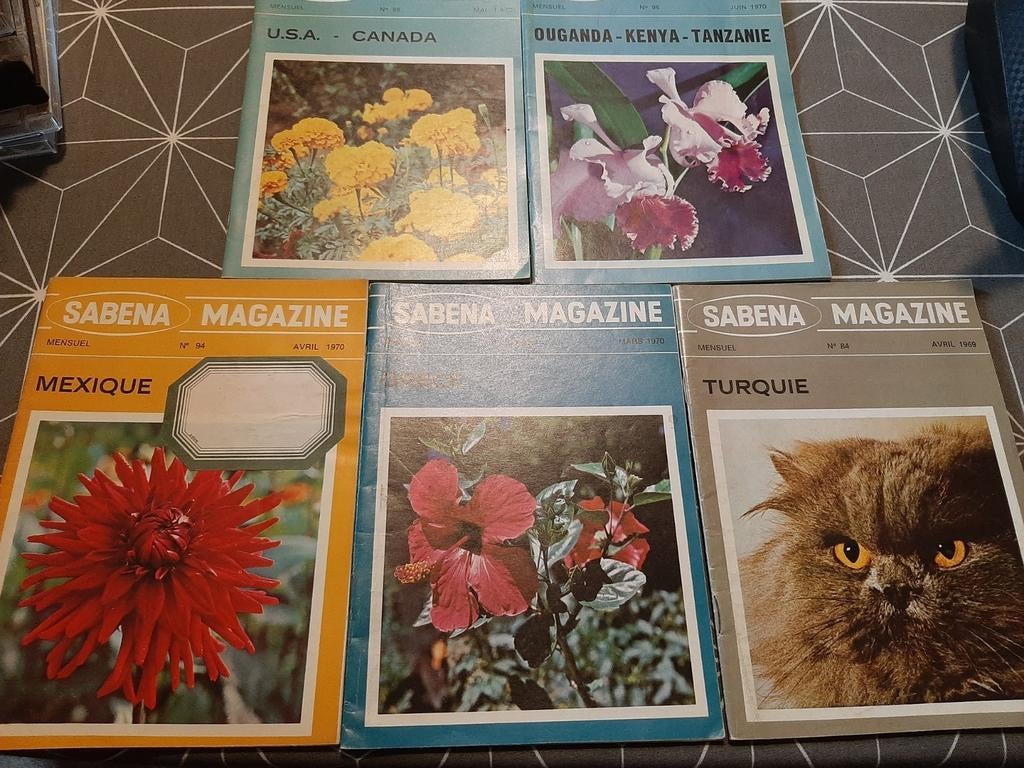 Lot de 5 sabena magazines, Ophalen of Verzenden, Gelezen