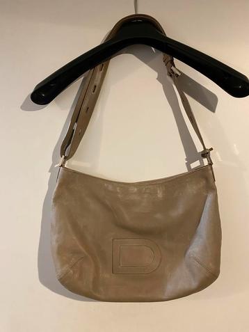 Delvaux tas, grijs, lichtbeige, 37x27cm beschikbaar voor biedingen