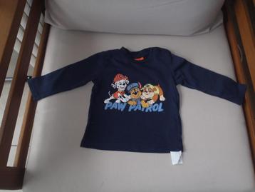 Paw Patrol blauw t-shirt met lange mouwen maat 68 beschikbaar voor biedingen