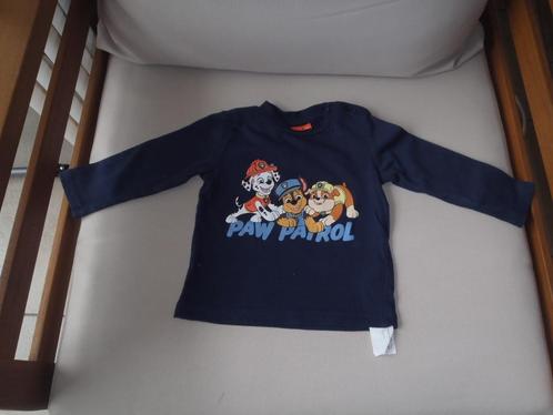 Paw Patrol blauw t-shirt met lange mouwen maat 68, Kinderen en Baby's, Babykleding | Maat 68, Zo goed als nieuw, Jongetje, Overige typen