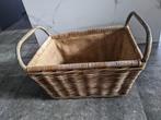 Stevige rieten opbergmand met 2 handvaten, Huis en Inrichting, Ophalen, Zo goed als nieuw