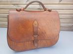 Vintage lederen tas met dubbele flap - karaktervol en uniek, Ophalen