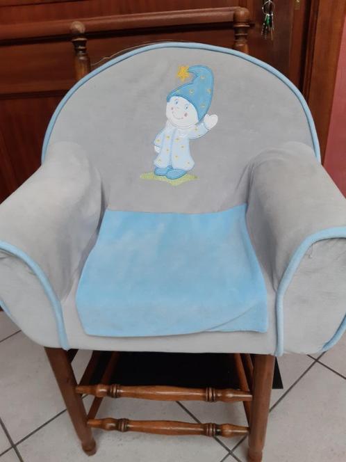 Kinderzetel grijs /blauw met tovenaar tekening, Kinderen en Baby's, Speelgoed | Overig, Zo goed als nieuw, Ophalen