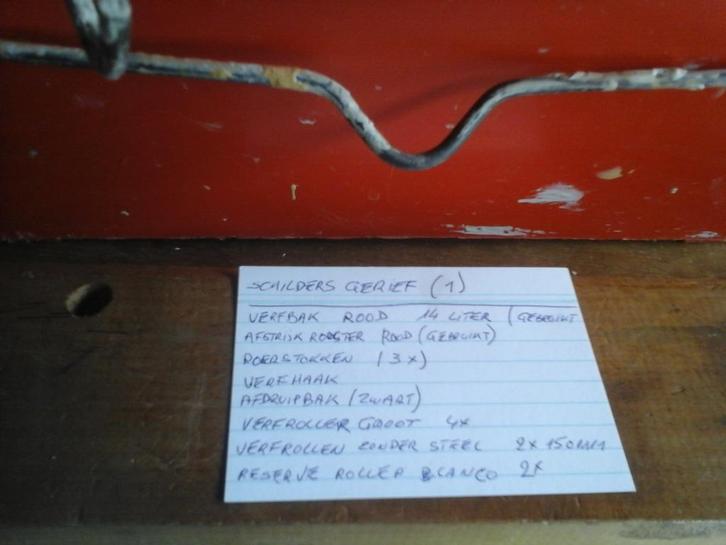 SCHILDERSMATERIAAL (1), Doe-het-zelf en Bouw, Schildersmaterialen, Gebruikt, Verfroller, Ophalen of Verzenden