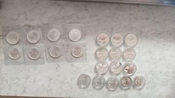 zilvere 1oz munten, Enlèvement ou Envoi