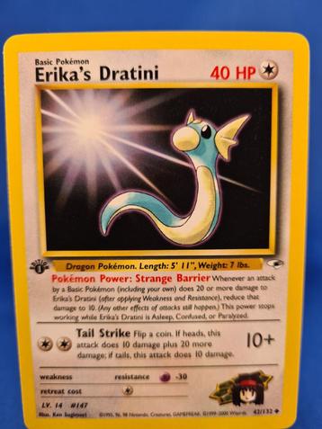 Erika's Dratini 42/132 - Gym Heroes (1st edition) beschikbaar voor biedingen