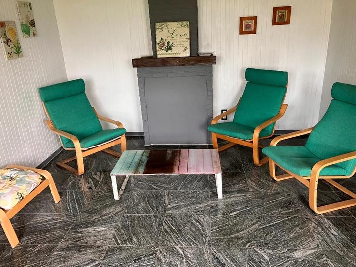 Ikea zetels Poang, Huis en Inrichting, Fauteuils, Zo goed als nieuw, Ophalen