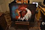 Peinture Abstrait Miss poule , par joky kamo, Antiquités & Art, Art | Peinture | Classique, Enlèvement
