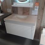ECHT LEISTEEN! Badmeubel + planchet, Glans wit, Mynte 80 cm, Huis en Inrichting, Ophalen of Verzenden, Nieuw