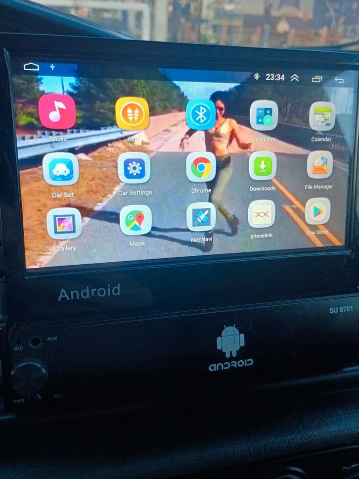 Smart inklapbaar radio systeem met USB bluetooth,  Android, Auto diversen, Autoradio's, Ophalen of Verzenden