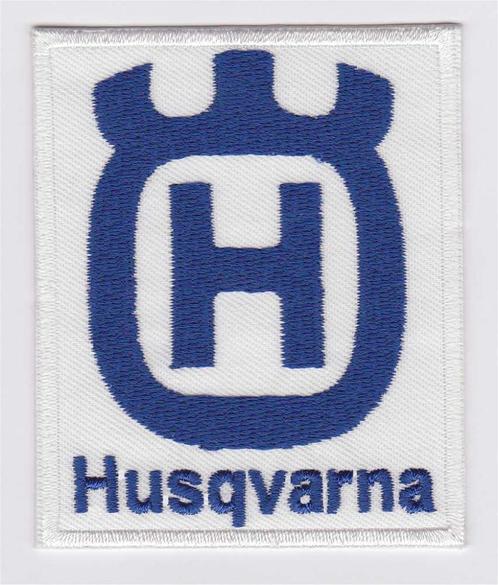 Husqvarna stoffen opstrijk patch embleem #2, Motoren, Accessoires | Overige, Nieuw, Verzenden