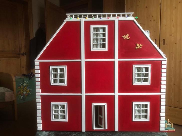 Handgemaakt poppenhuis, Verzamelen, Poppenhuizen en Toebehoren, Gebruikt, Poppenhuis, Ophalen