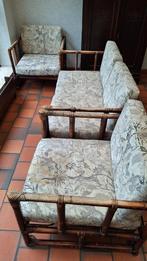 Ensemble chaises banc canapé de jardin en bambou, Jardin & Terrasse, Ensembles de jardin, Enlèvement ou Envoi