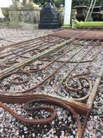 Héél hoge 19de eeuwse smeedijzeren tuinpoort !, Tuin en Terras, Ophalen, Gebruikt