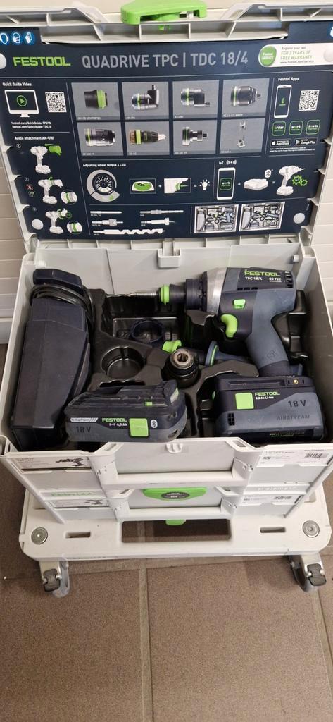 Festool TPC18 Perceuse à percussion sans fil, Bricolage & Construction, Outillage | Foreuses, Comme neuf, Mécanisme de percussion