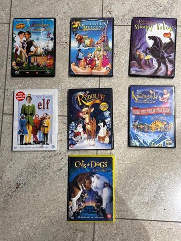 7 dvd's Animatie / familie - tekenfilm beschikbaar voor biedingen