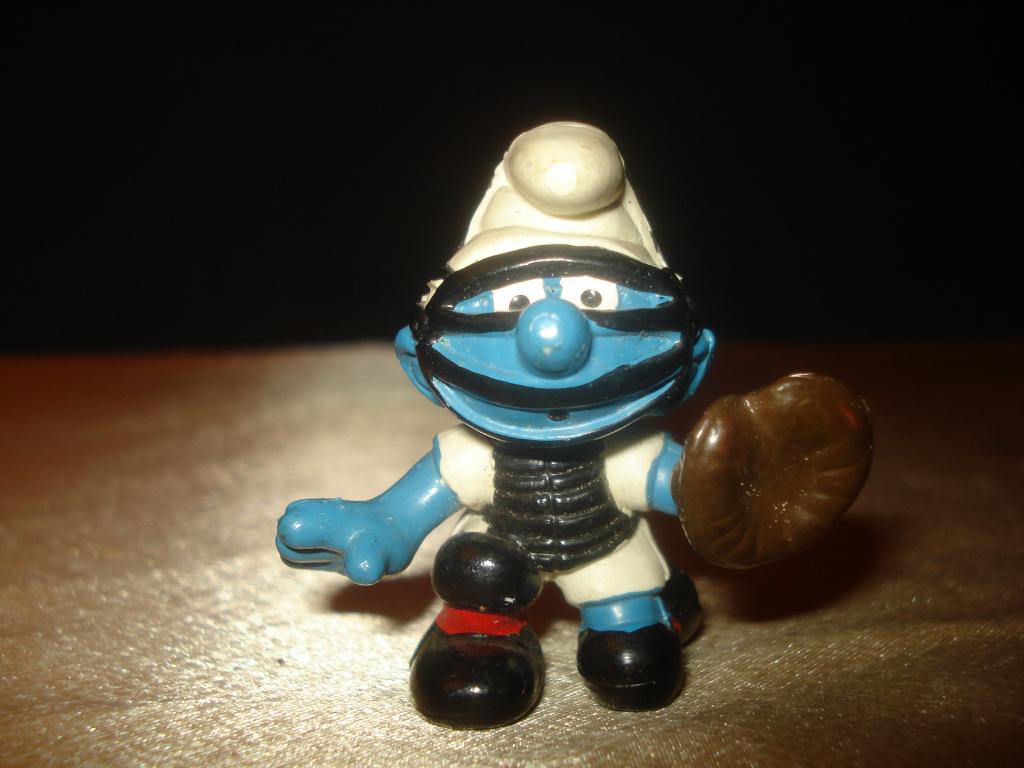 SCHTROUMPFS 20146 Schtroumpf Baseball Années 80's - Rare, Collections, Schtroumpfs, Enlèvement ou Envoi, Neuf, Différents Schtroumpfs