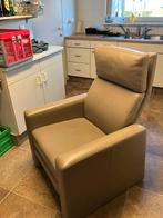 relax zetel leer, bruin, Ophalen, Eenpersoons, Leer, Zo goed als nieuw