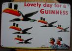GUINNESS REKLAME -METAAL-, Verzamelen, Merken en Reclamevoorwerpen, Ophalen of Verzenden