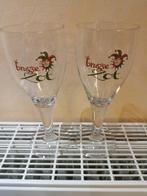 A vendre 2 verres Brugse Zot, Verzamelen, Biermerken, Ophalen, Gebruikt, Glas of Glazen, Overige merken