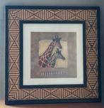 Cadre en bois décor "girafes", Maison & Meubles, Accessoires pour la Maison | Décorations murale, Enlèvement